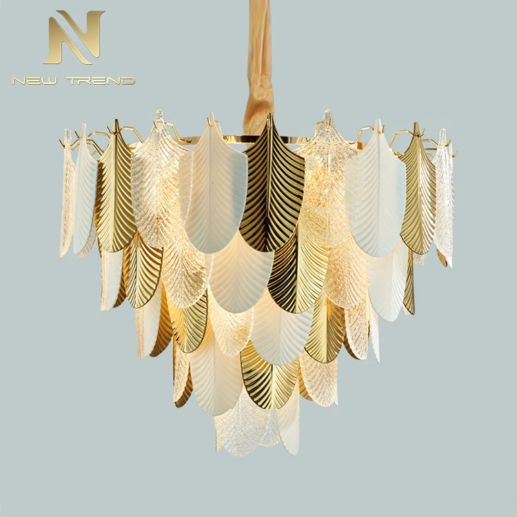 PMJ8026 New Design Indoor Living Room Dinning Room Decoration Chandelier Iron Glass Led Pendant Light   