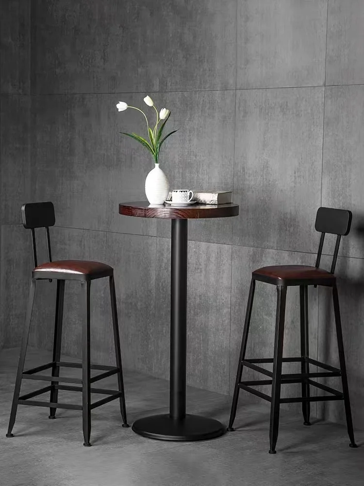 Modern Minimalist Bar Stool High Chair Metal Frame Chair Buy Bar