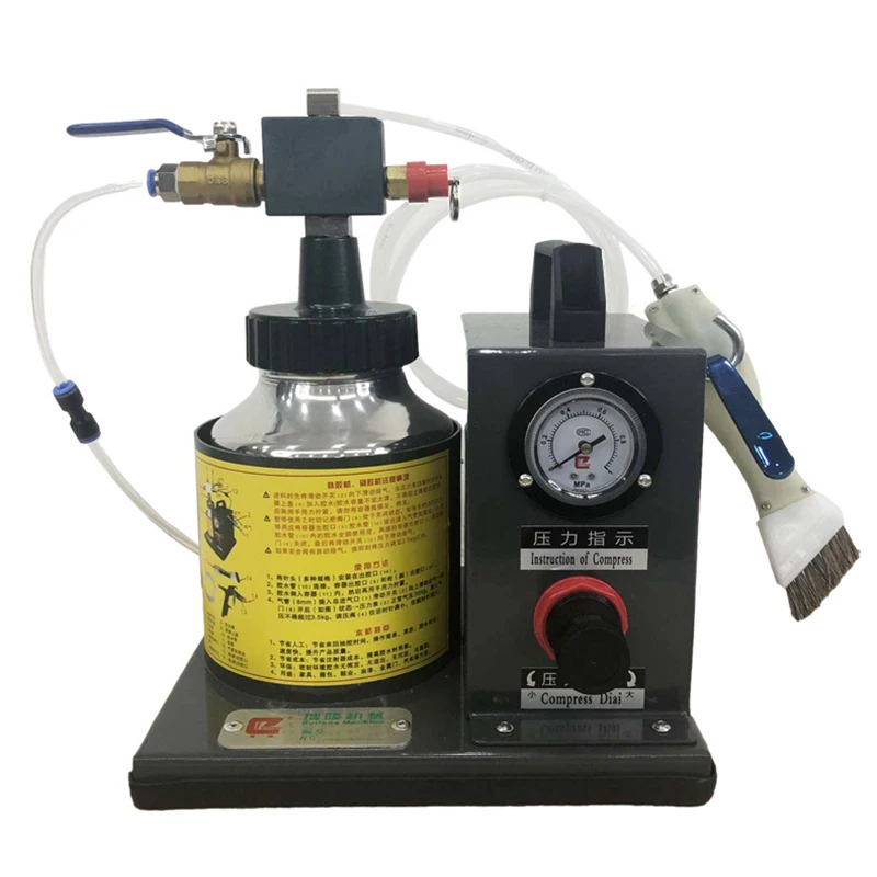 Automatic Pneumatic Double Head Glue Filling Machine Spray Machine Shoe Leather Brush Glue Machine