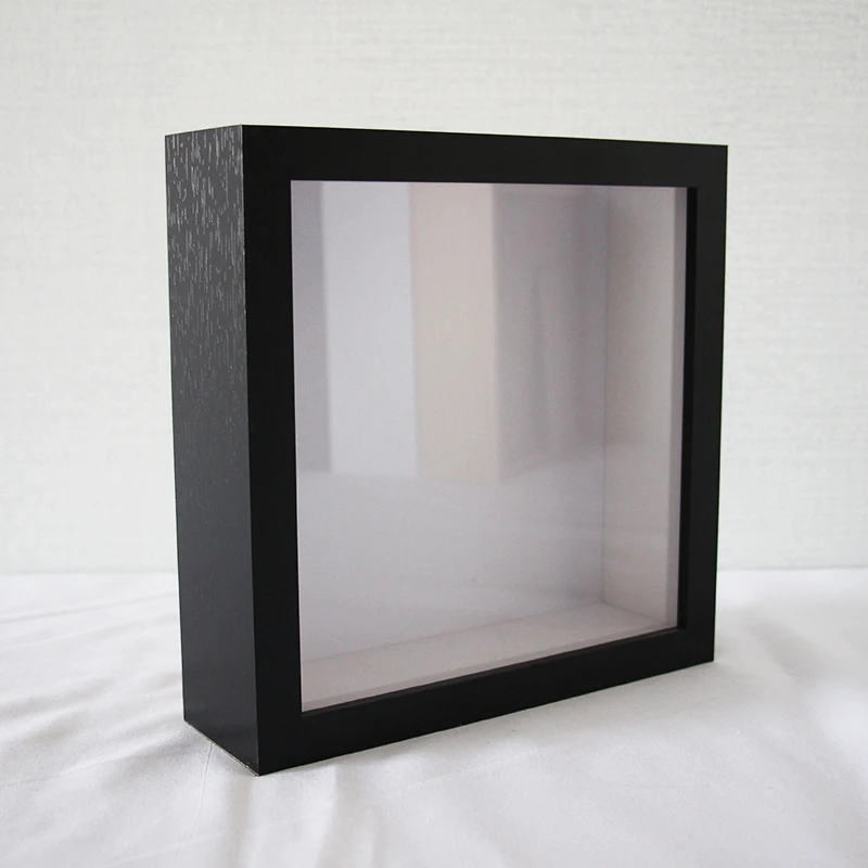 Factory Wholesale Free Sample 2 Inch Deep Shadow Box Frames With Glass