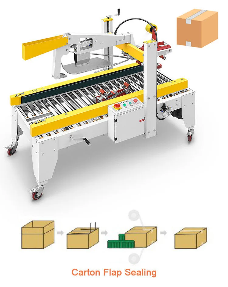 Auto Flap Folding Carton Box Sealing And Taping Packing Machine Buy Carton Sealing And Taping