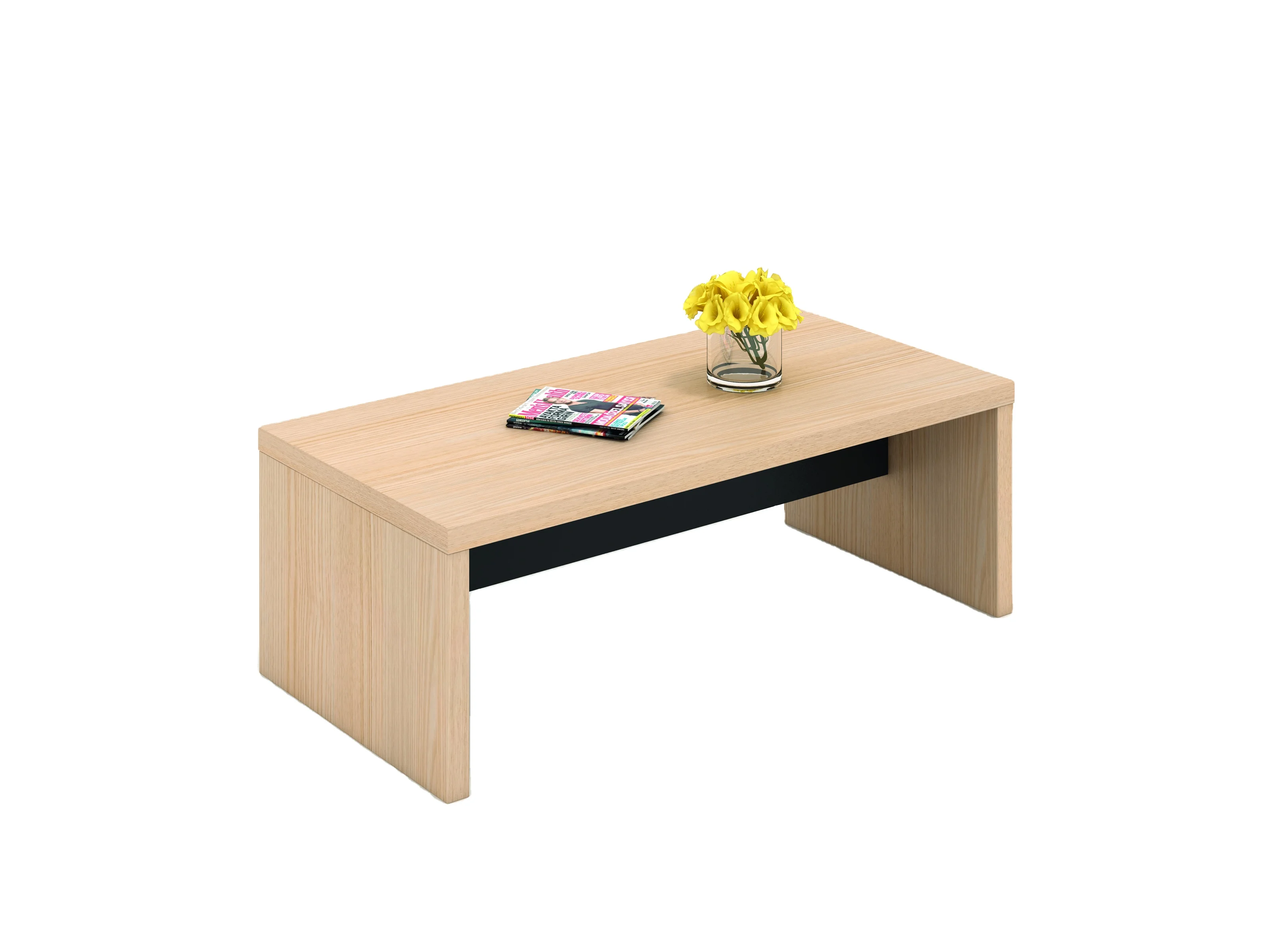 Contemporary Customizable Drawer Desk Modern MFC Simple Furniture for Home or Office with Revolving Feature
