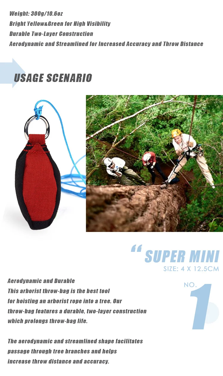Outdoor Throw Weight Bag 300g Arborist Durable Climbing Rope Bag Multi Throw Bag Tree Rock Buy