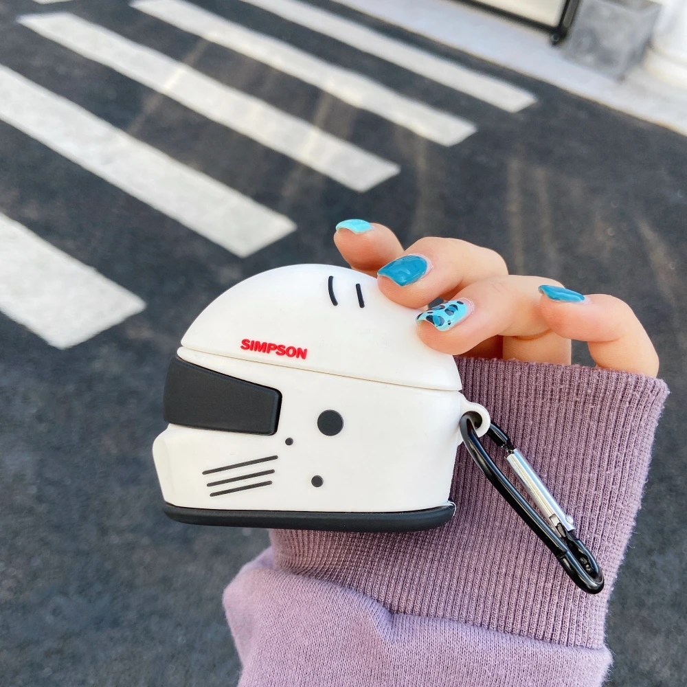 airpods pro under motorcycle helmet UnnFiko Headphone Case for Pro, 3D Cartoon Soft Silicone Protective Mini Bag Cute Retro Creative Kickstand Headphone Case Apple to AirPods (Motorcycle) : Electronics I've been using AirPods Pro
