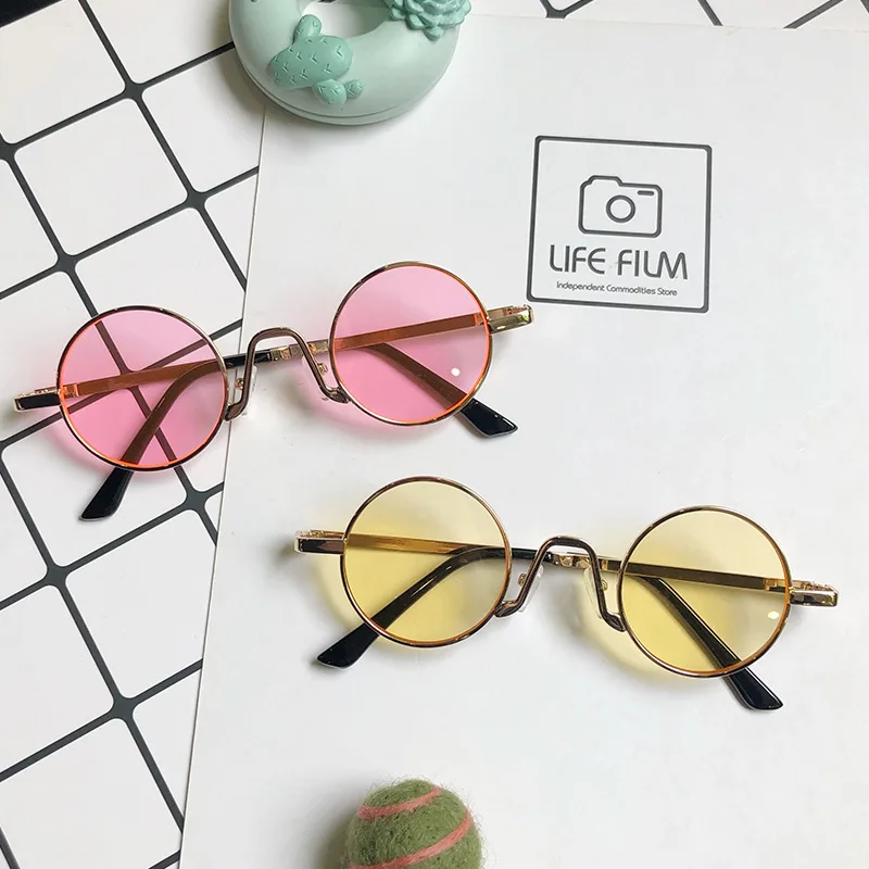 Peekaboo Round Metal Frame Sunglasses