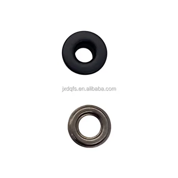 5 mm inner hole flat surface brass grommet eyelets enlarge width 12 mm diameter brass material painting matt black color