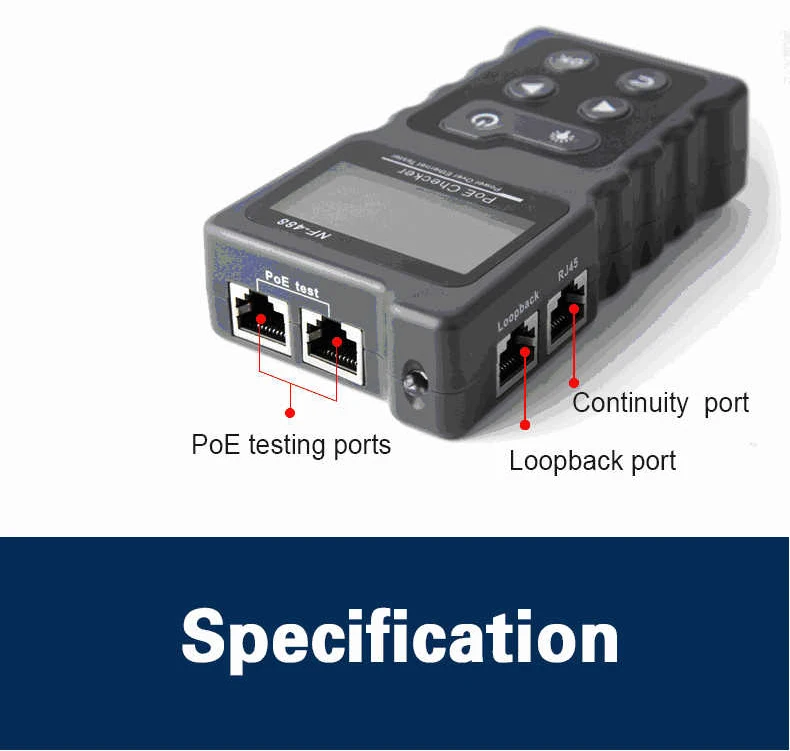 Noyafa Nf-8209/nf-488 Rj45 Cable Tracker Lan Tester Poe Ethernet Cat5 ...