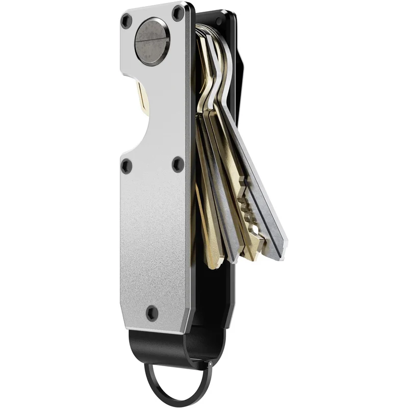Smart Key Stand Luxury Business Gift Aluminum Key Holder Organizer for 1-5 Keys ...