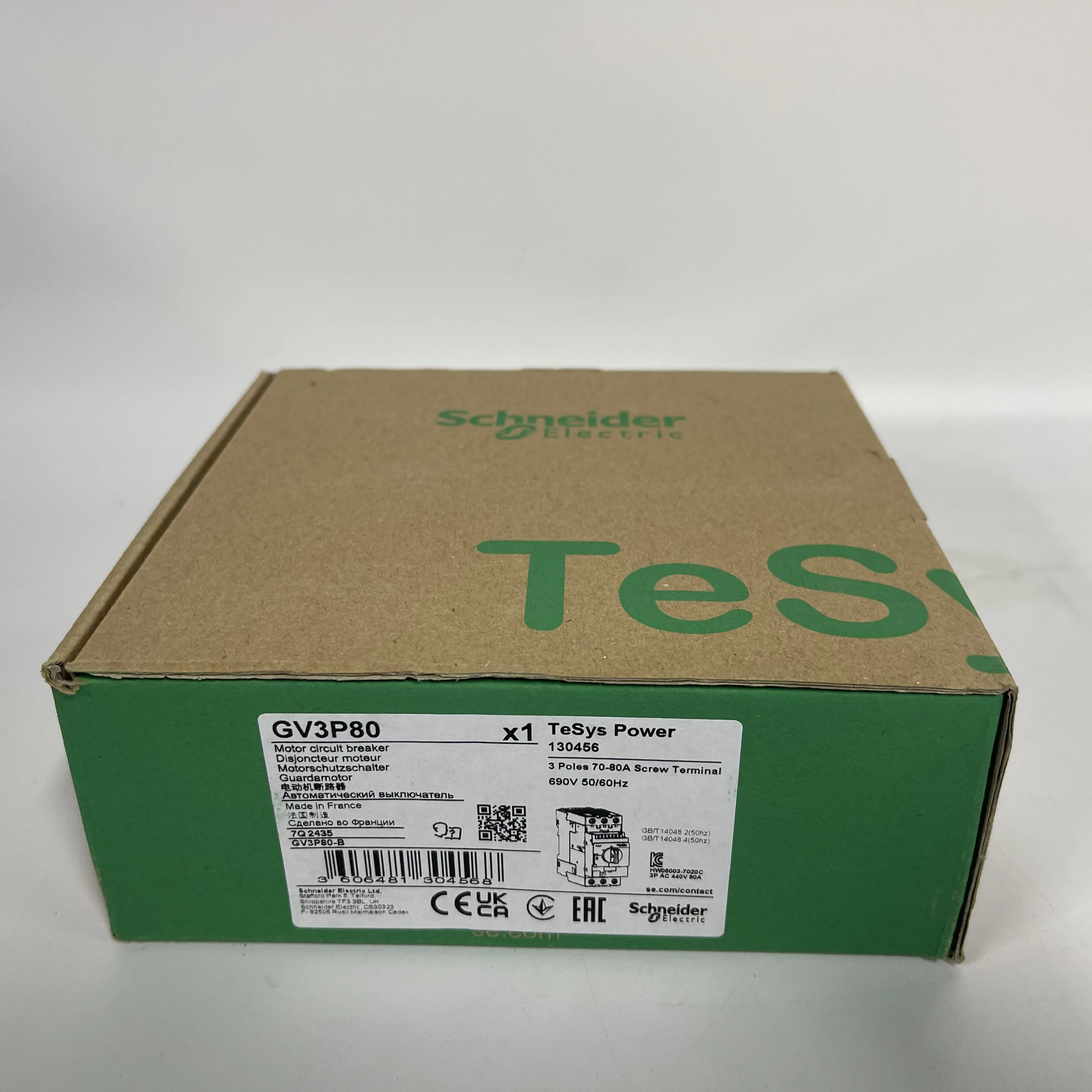 Schneider Motor Circuit Breaker GV3P80 Schneider Motor Circuit Breaker GV3P80