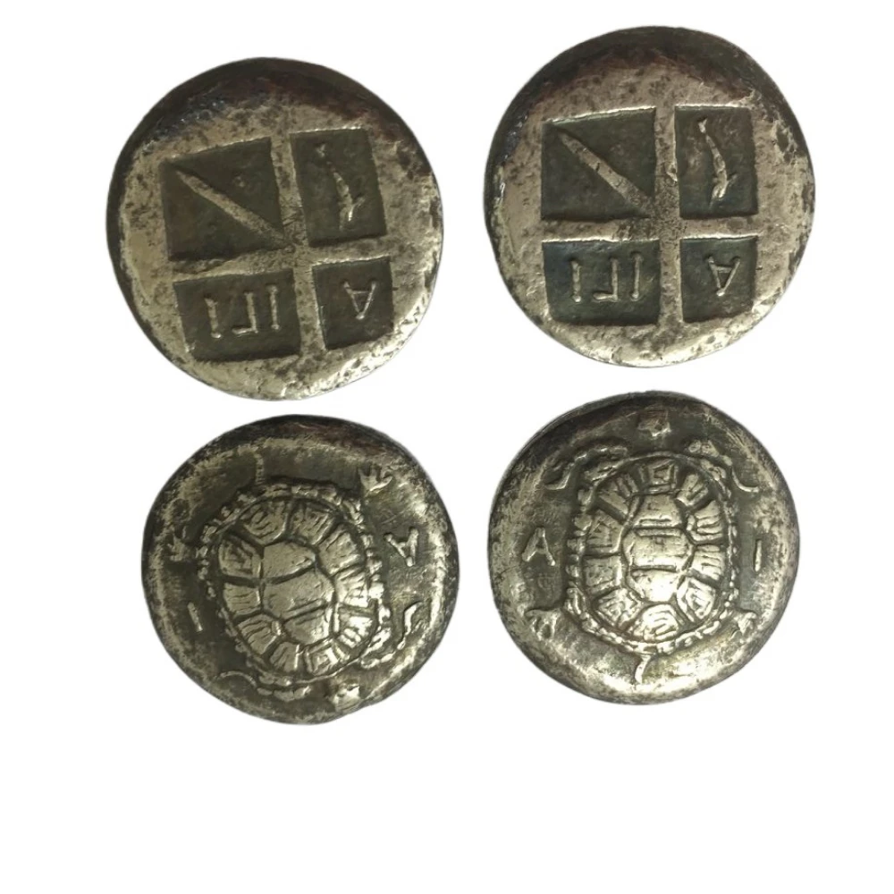Custom Ancient Roman Greek Silver Coin Turtle Coin Tortoise