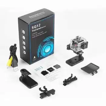 SQ12 HD 1080P Mini Camera with Night Vision & Waterproof