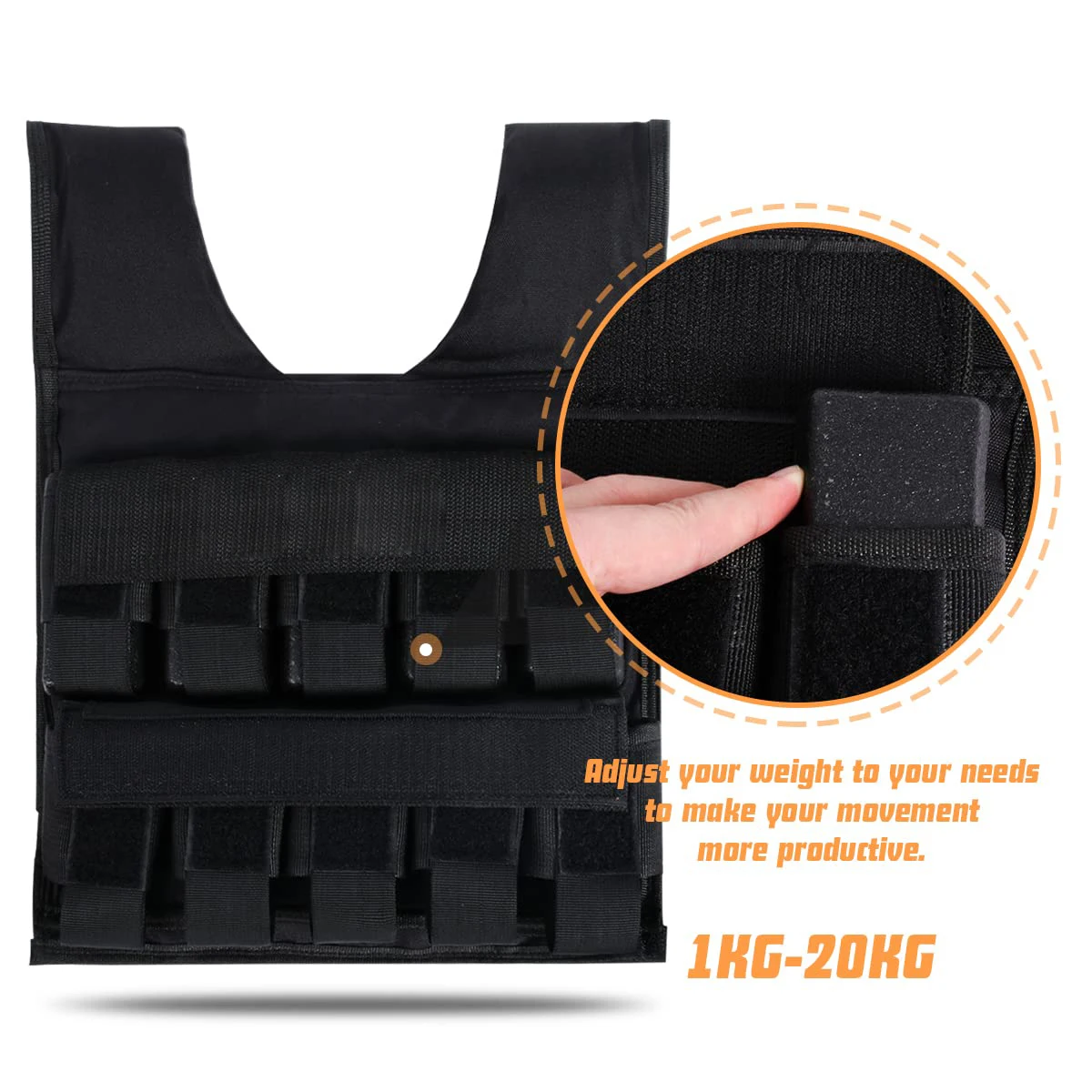 Оптовая продажа с завода высококачественный жилет для фитнеса 20 кг Регулируемый бега и