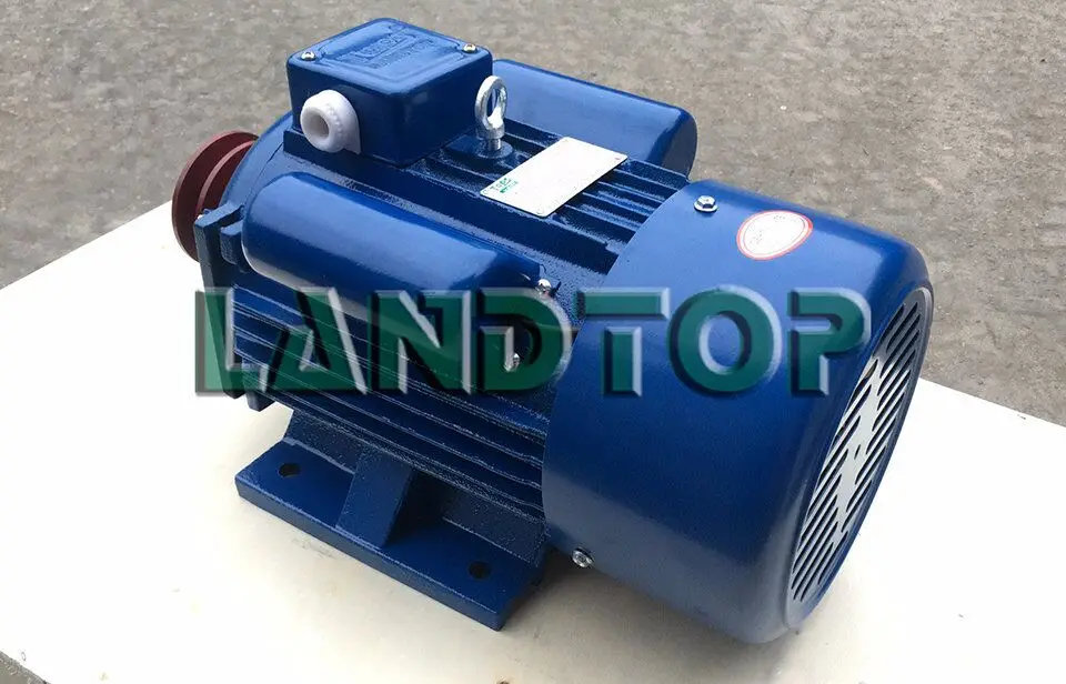 LANDTOP 1 Phase Power Generator Motors with Belt Pulley 220V 5hp/10hp/15hp/20hp/25hp/30hp Electrical  Motor Engine