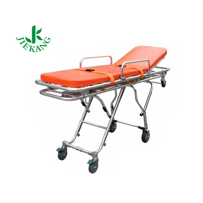 Manufacture Price Portable Medical Patient Transfer Folding Automatic Loading Ambulance Stretcher