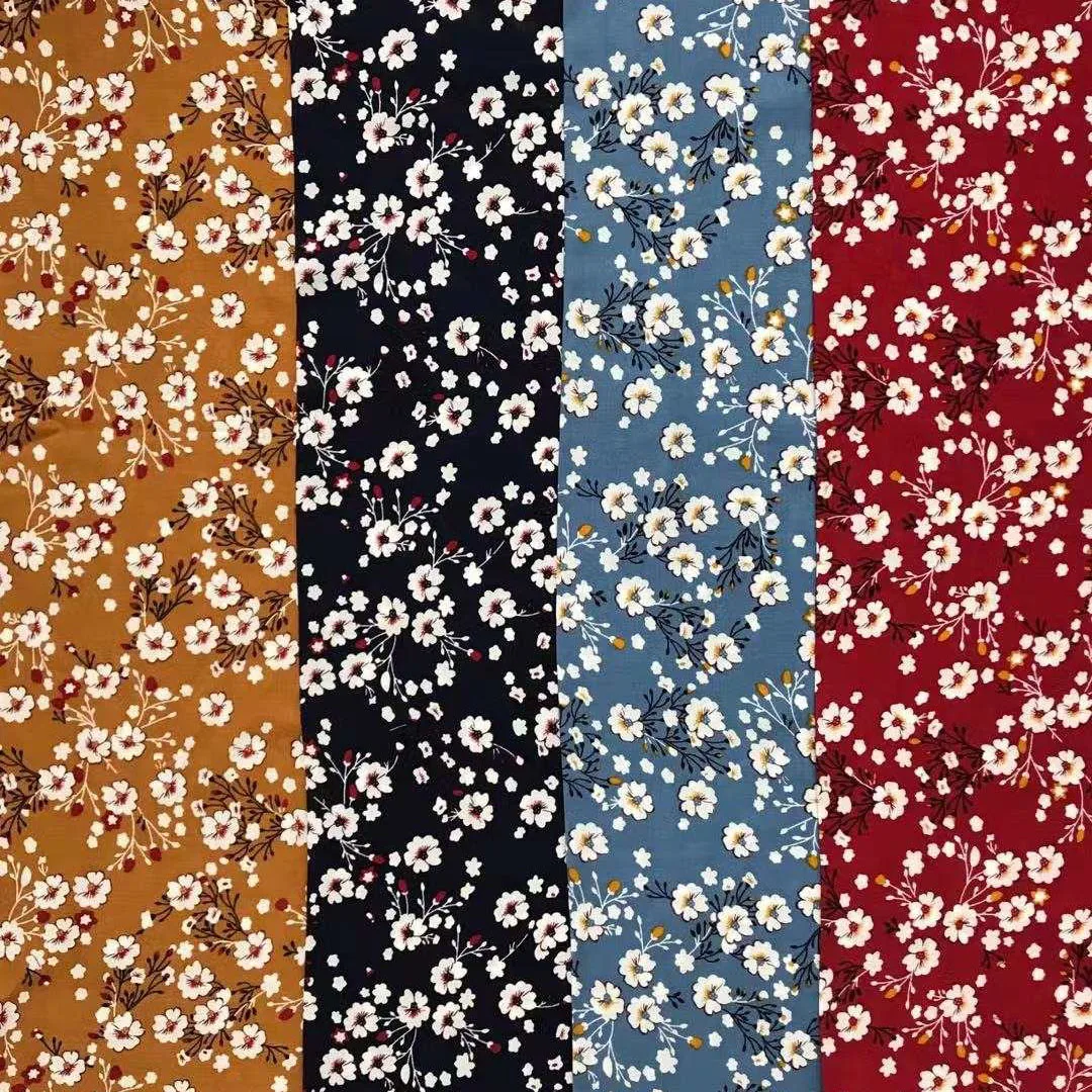 Cheap Soft Flower Home Textile Printed Rayon Fabric for Dress