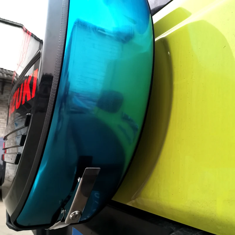 YHIKAHT Housse Roue Secours De Voiture, Pour Suzuki Jimny 2018-2023, Housse De Pneu De Couverture Roue Protection Antipoussière Imperméable,15in