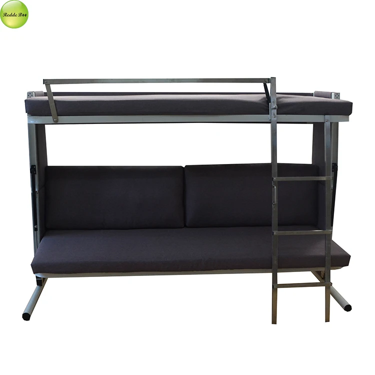 Redde Boo Modern Design Folding Function Metal Sofa Bunk Bed Foam Futon Sofa Bed B981