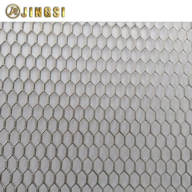 Decorative Small Honeycomb Expanded Steel Metal Mesh
