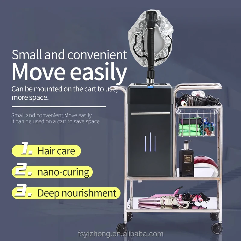 Nano Negative Ion Micro Mist Machine With Micro Fog and Deep Repair and Micromis Hair Steamer Cap for Hair Care SPA Moisturizing