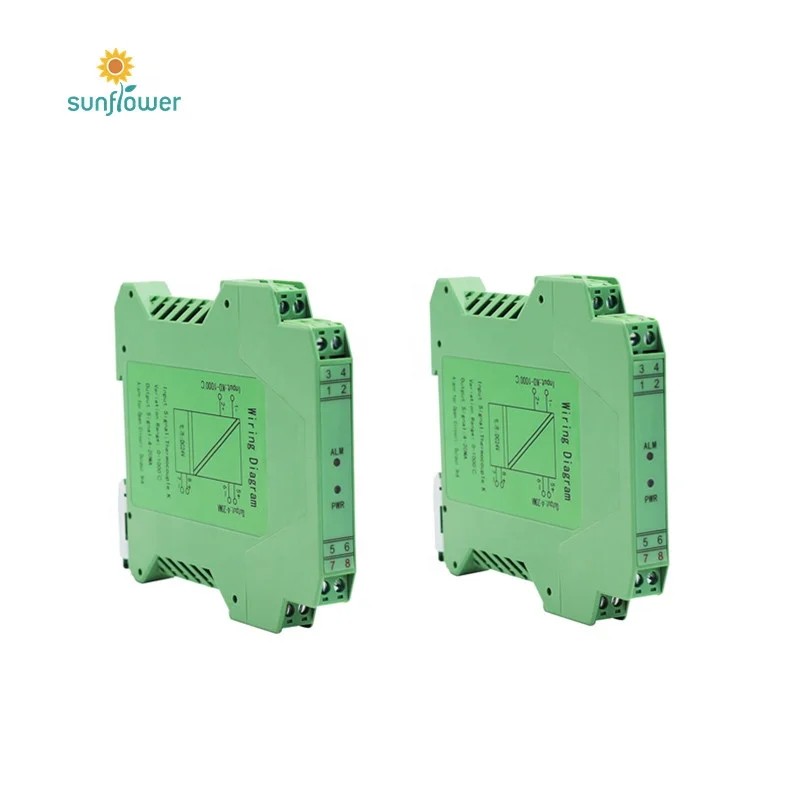 Pt100 Rtd Temperature Transmitter 4 to 20mA with Led Display Indicator