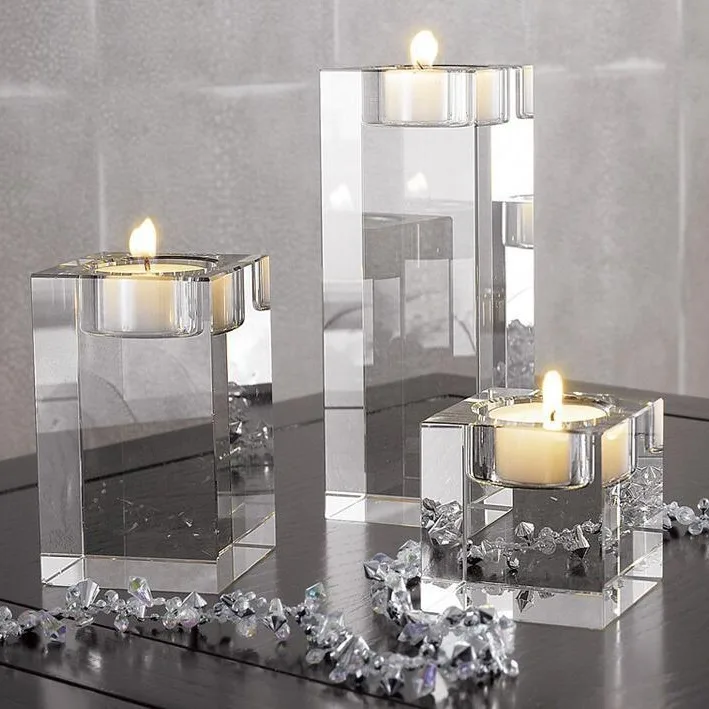 Honor of Crystal Votive Modern Candle Holder Acrylic Candle Holders Lanterns and Candle Jars