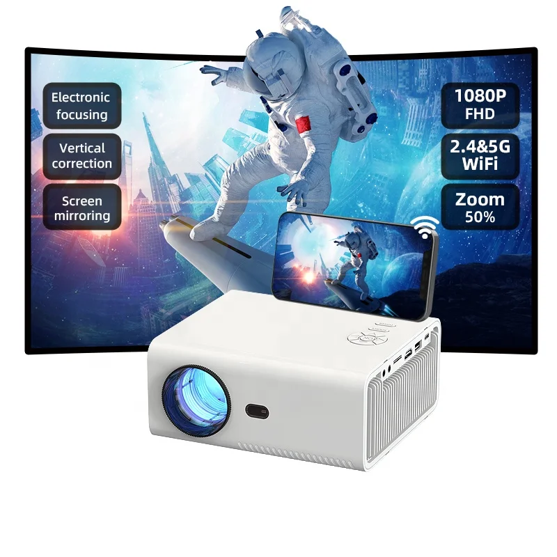SXZ Projector - Portable 720P Smart Video Beamer with 120ANSI Lumens