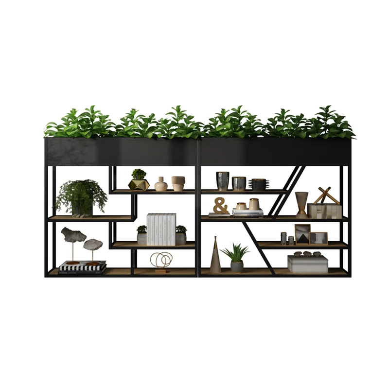 Loft Decorative Plant Stand Storage Racks Restaurant Bar Seat Partitions Metal Office Partitions