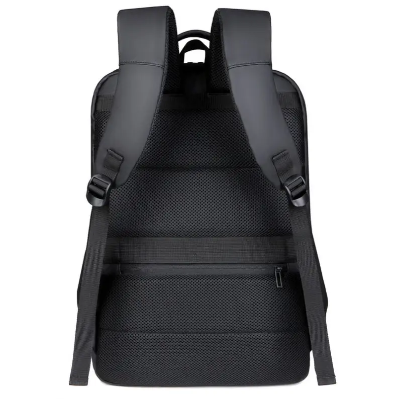 New Large Capacity 15.6 Inch Laptop Backpack Waterproof Multifunctional USB  Charging Travel Bag Expandable Geometric Polyester