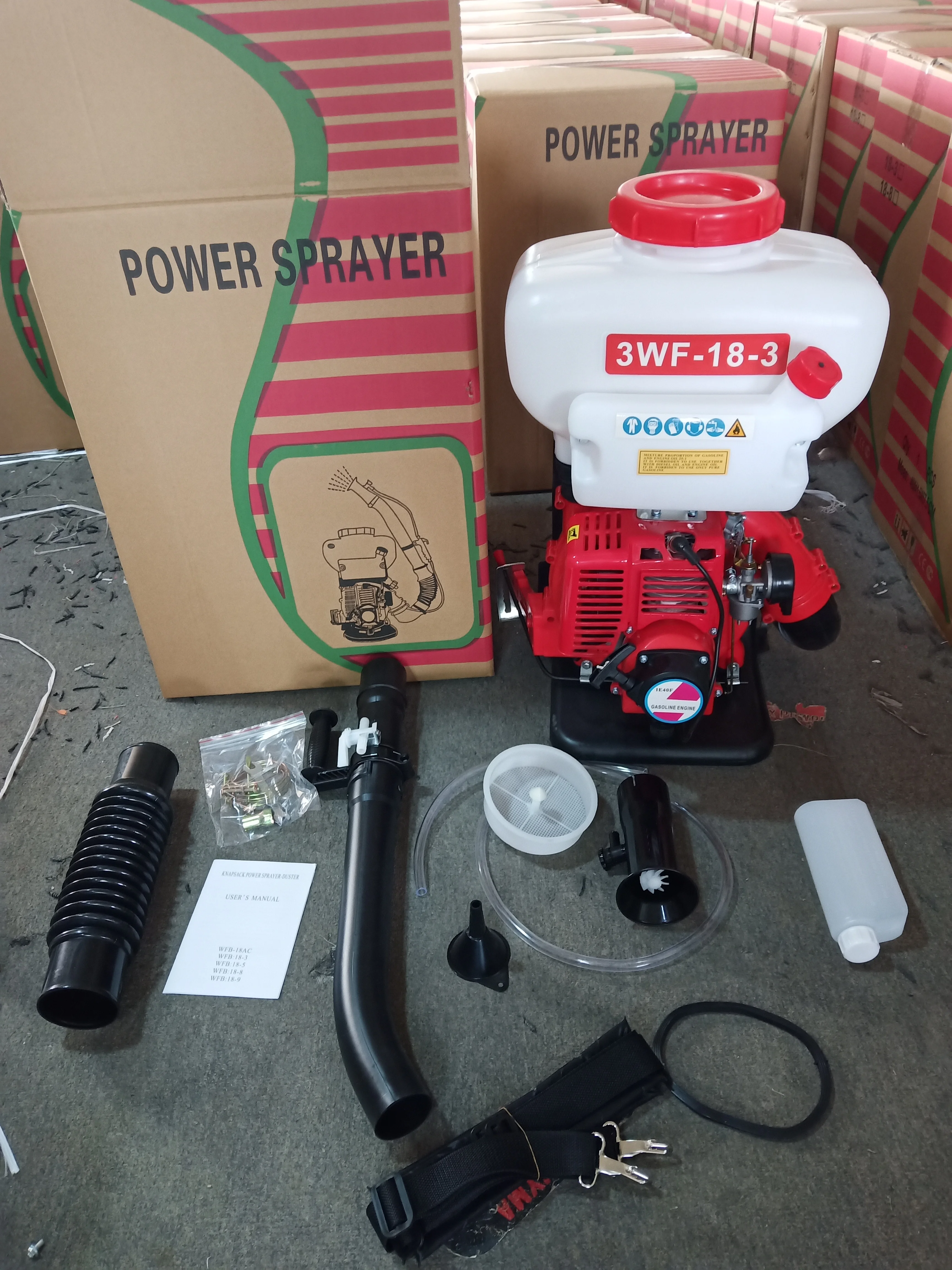 Factory Direct Agricultural 3WF-3A 3E 26L 900A 30L Mist /duster Petrol Knapsack duster Patrol Sprayer