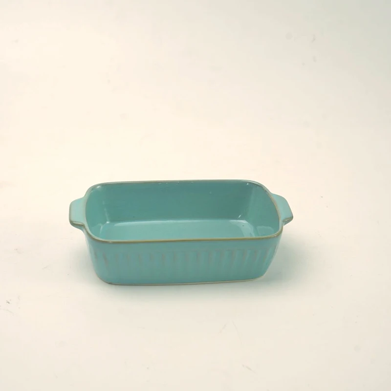 Highest Quality Classic China Ceramic Bakeware Dish or Pan Baking Lasagna Rectangular Ceramic Non Stickbaking Tray details