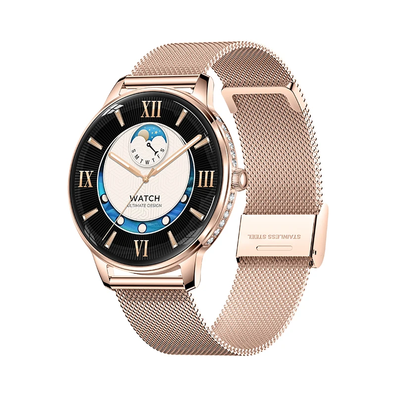 1.19inch AMOLED Screen Women's Smart Watch HK38 Lady Smartwatch 2026 with BT Call Heart Rate Sleep Watch