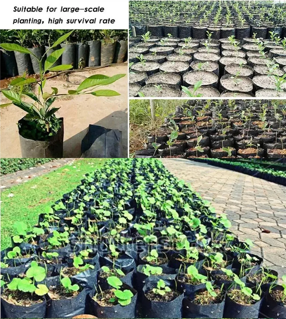 Lot De 5 Sacs De Plantation En Tissu Respirant - 32L (40x30 Cm), Poignées, Pour Tomates, Fraises, Légumes, Jardinage Balcon