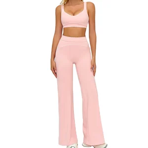 LANGHE Custom High Quality Quick Dry Sportswear Outdoor Tight Sports Suits Gym Set Fitness  Yoga Sets for Women