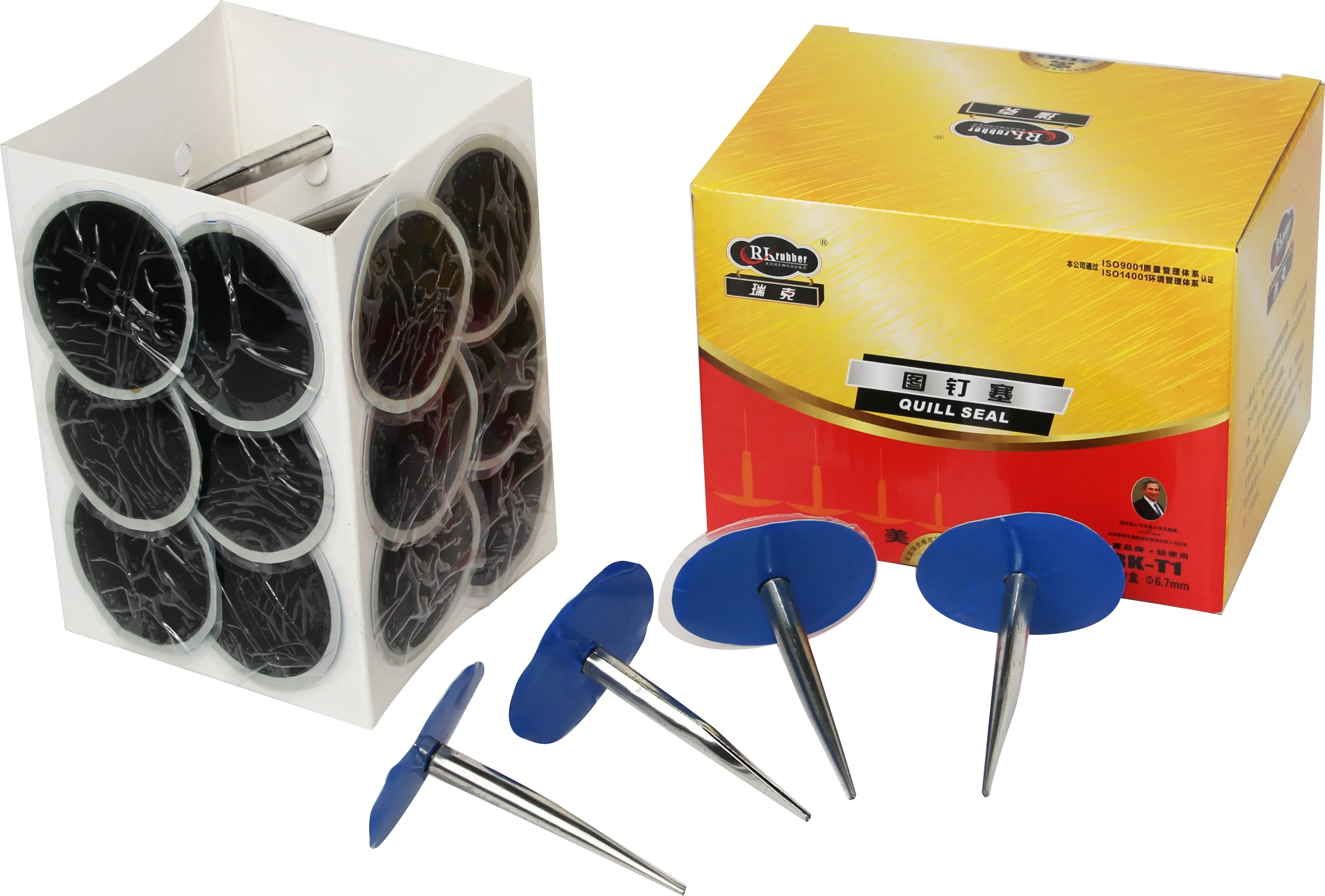 RK Brand Tire Repair Patch Rubber Puncture Repair Plug 6mm Mushroom Plug patch for Car Tyres