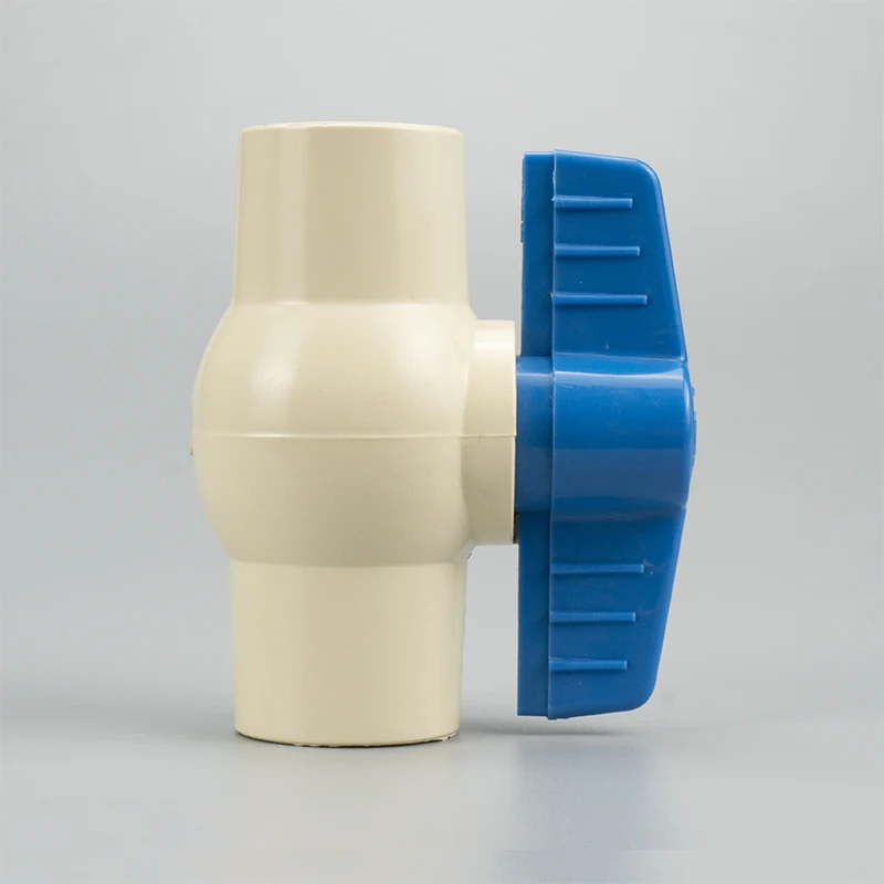 Quality Valves Supplier Pntek Custom ASTM 2846 High Quality 3/4" Plastic CPVC Pipe Fittings 2 Way Ball Valves 1/2"