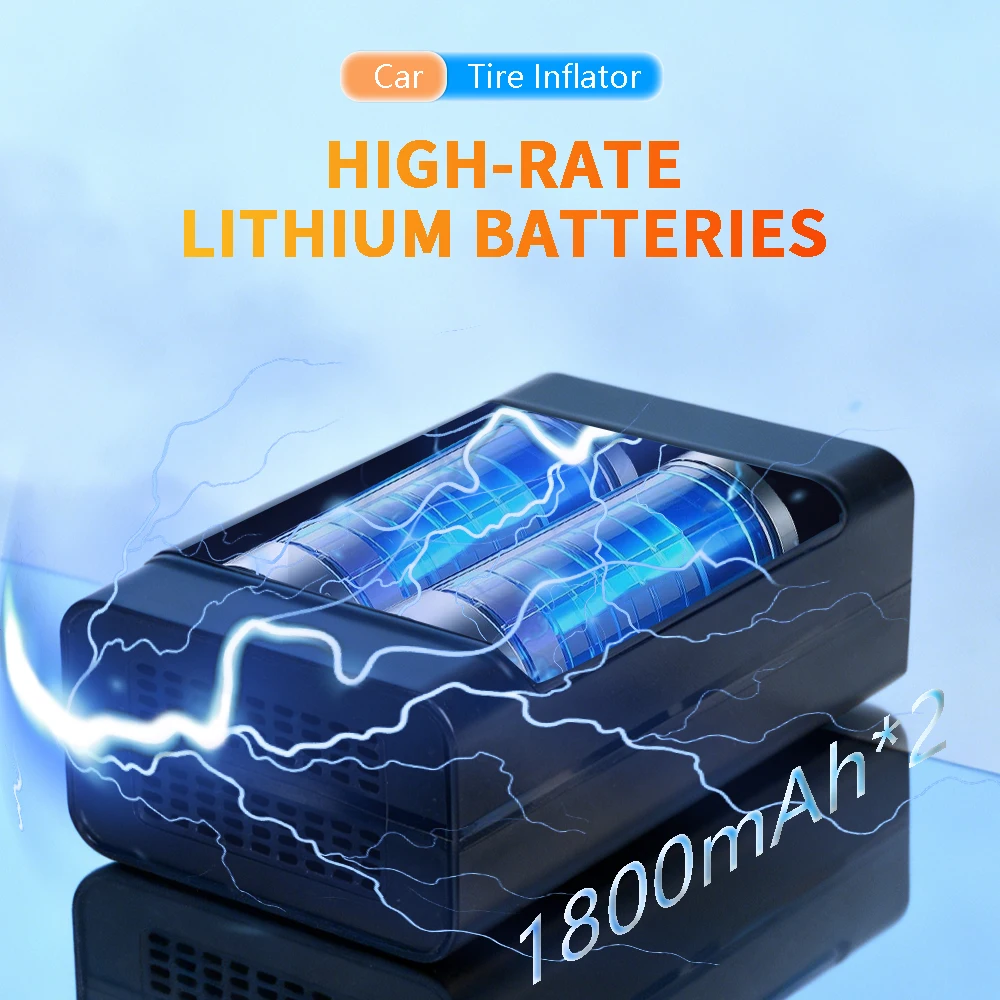 Factory Price ABS 150psi Portable Wireless Intelligent Digital Display Electric Car Air Pump Emergency Light Fast Inflate - view 5