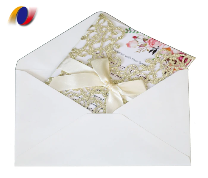 Gorgeous European Style Invitations Hollow Out Exquisite Wedding Invitations Holiday Greeting Card Offset Printing PDF AI CDR ID supplier