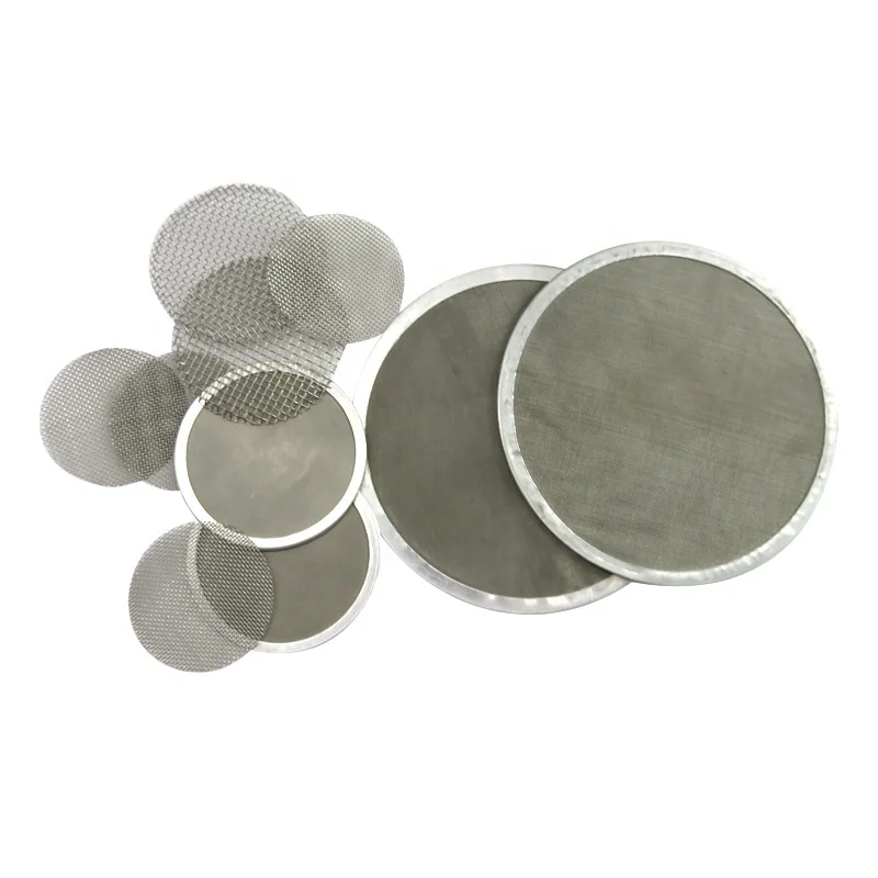 Disc Circle Mesh Filter Plastic Round Mesh Screen Extruder Stainless Steel Wire Mesh Filter