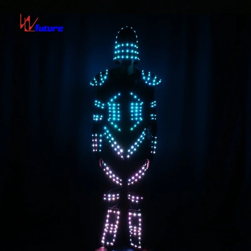 Boys Dance Costume Led Robot Luminous Glowing Dance Costumes For Men ...