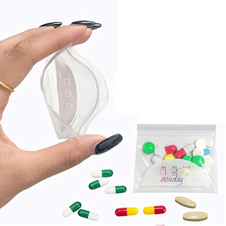 Source Small Plastic Ziplock Medicine Pill Capsule Storage