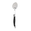 Single black handled spoon