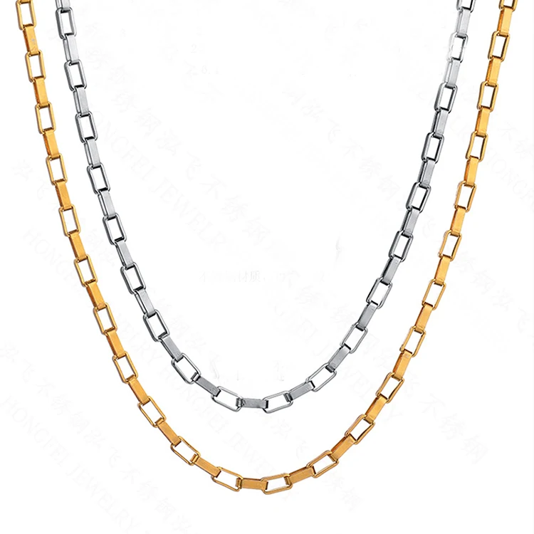 18k Gold Plated Rectangle Link 