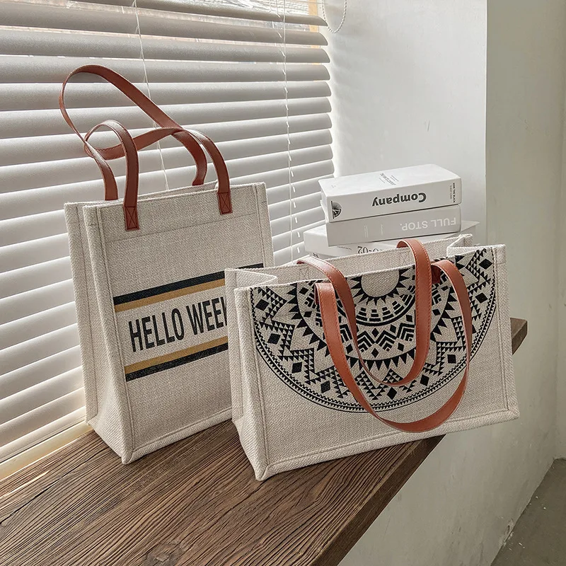 Luxury Printed Tote Bag For Women, Large Capacity Crossbody Bag