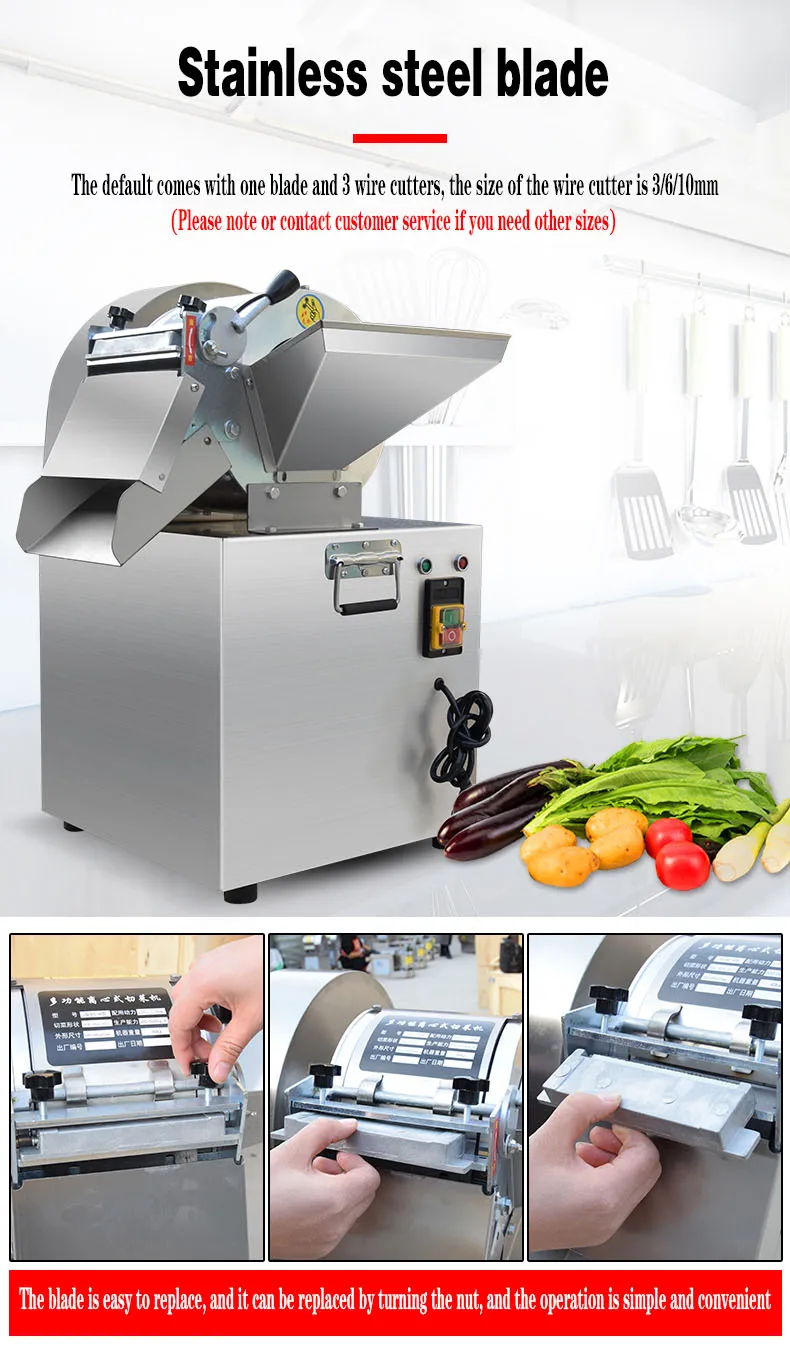 QIJI Electric Vegetable Cutter Multi Function Vegetable Fruit Onion Carrot Potato Radish Vegetable Slicer Machine - Image 2