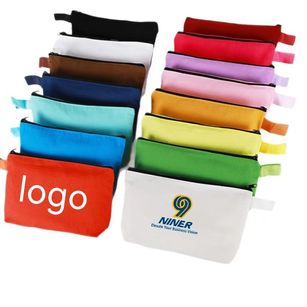 Custom Logo Colorful Makeup Bag Zipper Handheld Convertible Bag Wholesale Simple