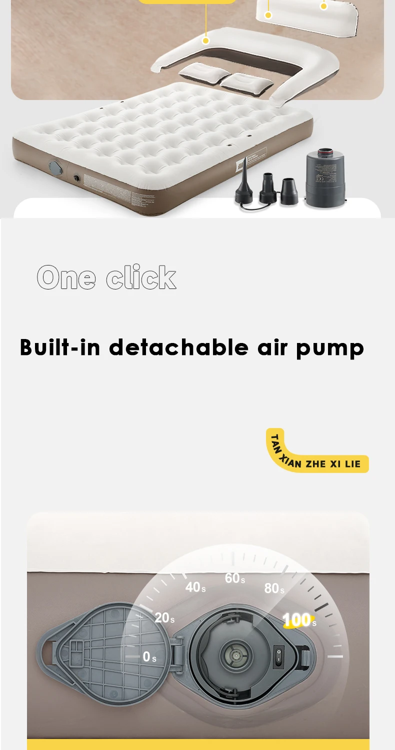 Single And Double Air Cushion Bed Large Waterproof Camping Automatic