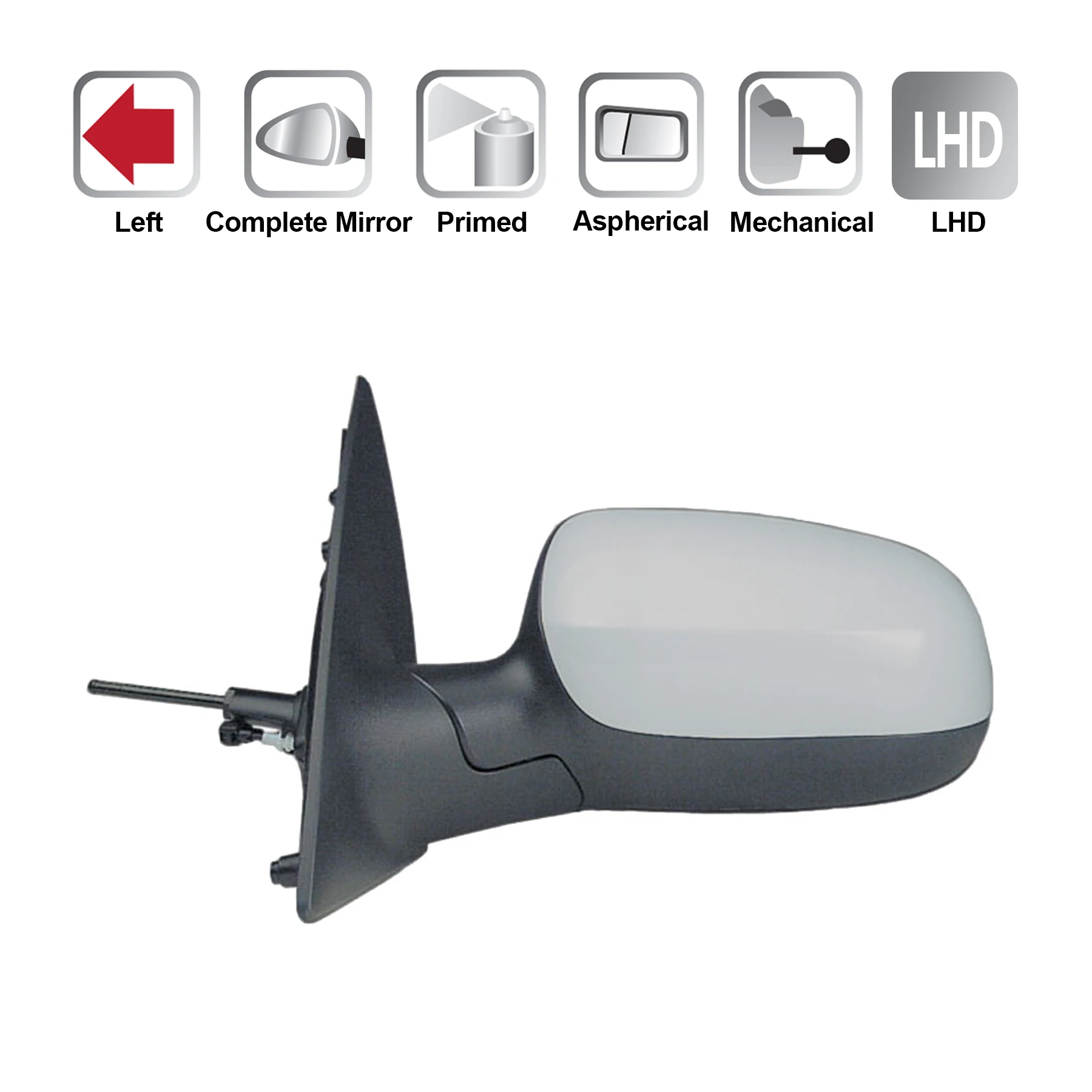 Left Side Car Rear View Mirror Side View Mirror For Vauxhall Corsa C Mk