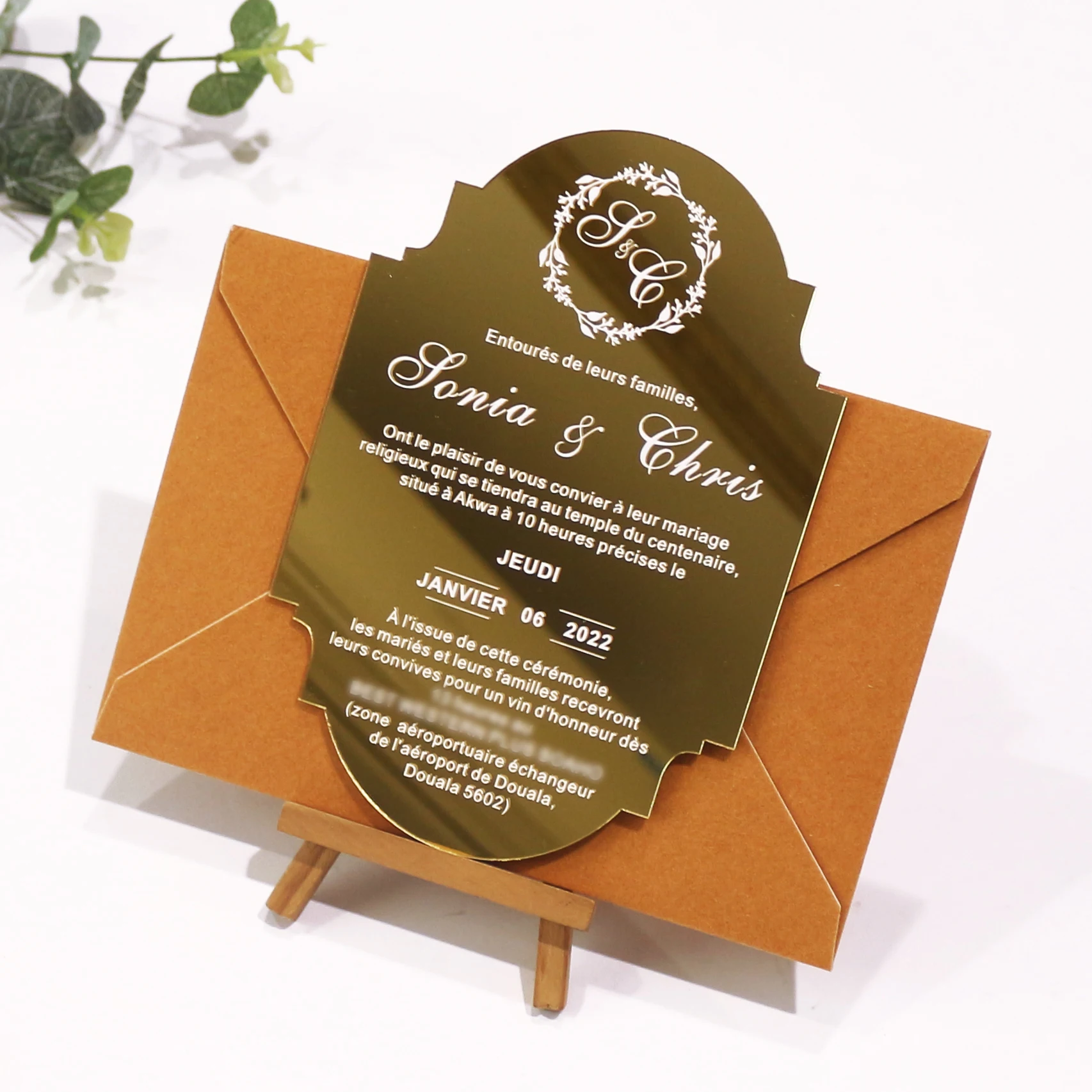 Invitation Cards Wedding Acrylic Mirror  Acrylic Wedding Invitation Rose  Gold - Cards & Invitations - Aliexpress