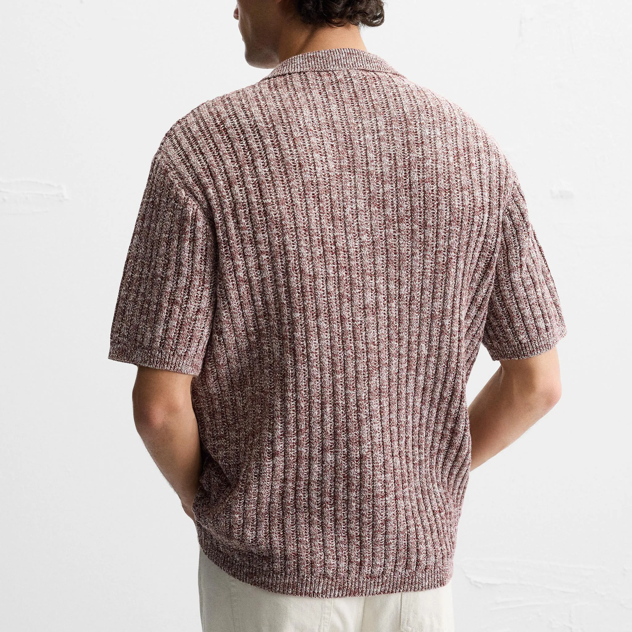 Custom Designed Logo Polo Summer Short Sleeve Mesh Knitwear