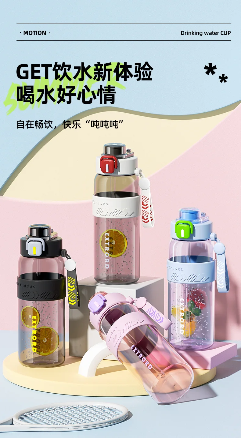 Wholesale Eco Friendly Plastic Water Bottle Custom Motivational Bpa ...